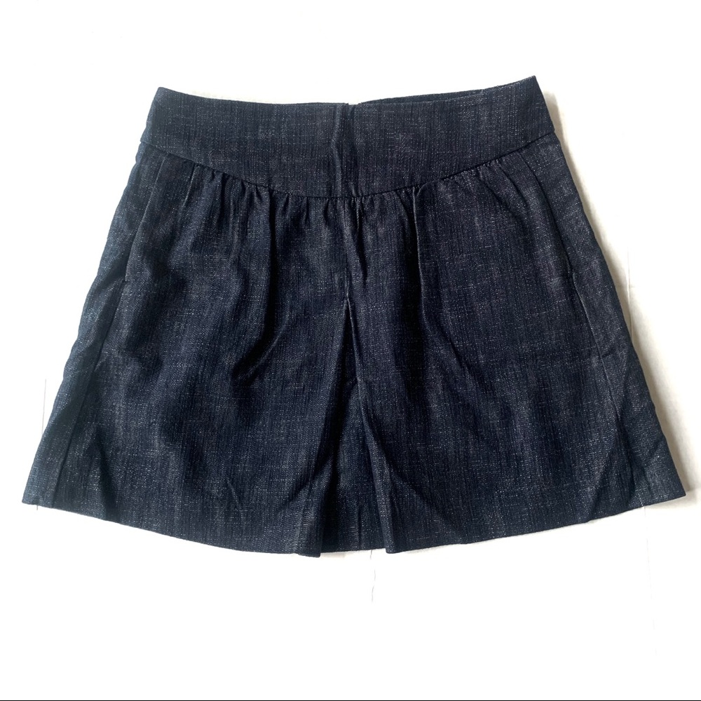 MANGO Suit Denim A‑Line Mini Skirt | Blue Jean Skirt | Size 6